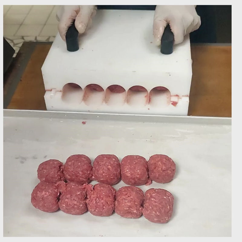 Fabrication boulette de viande avec boulier Jassaranis
